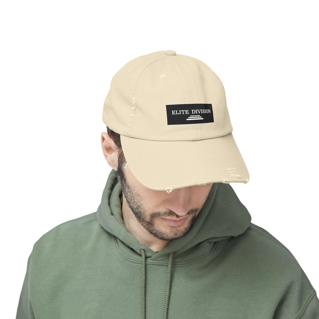 Elite Division Unisex Distressed Cap