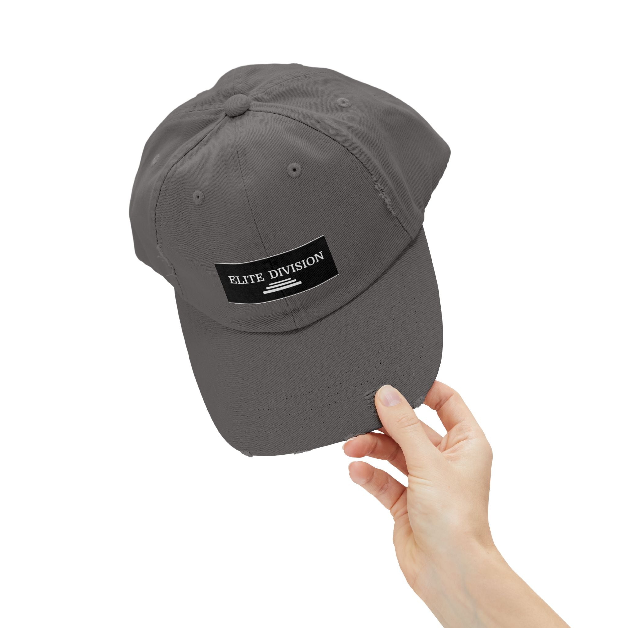 Elite Division Unisex Distressed Cap