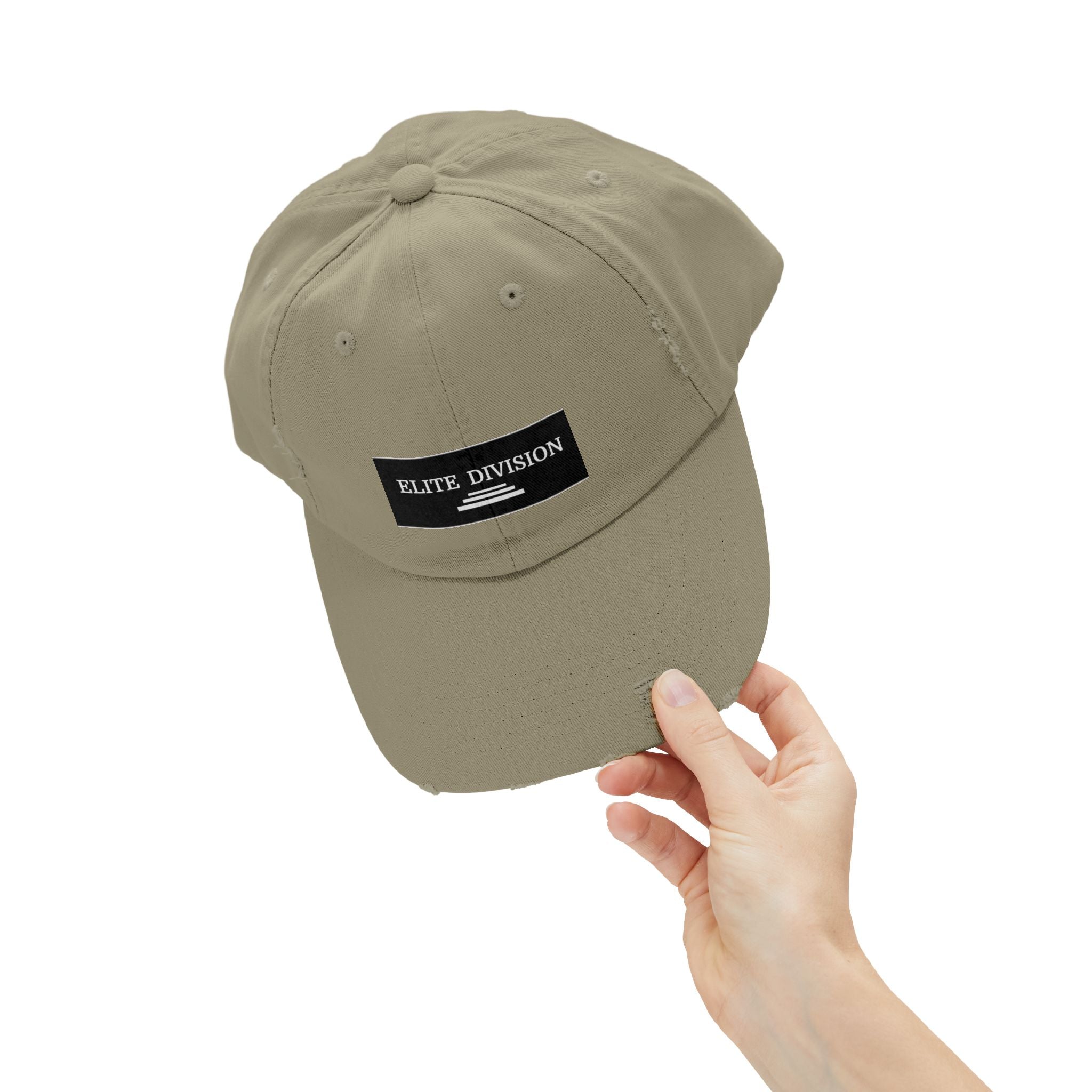 Elite Division Unisex Distressed Cap
