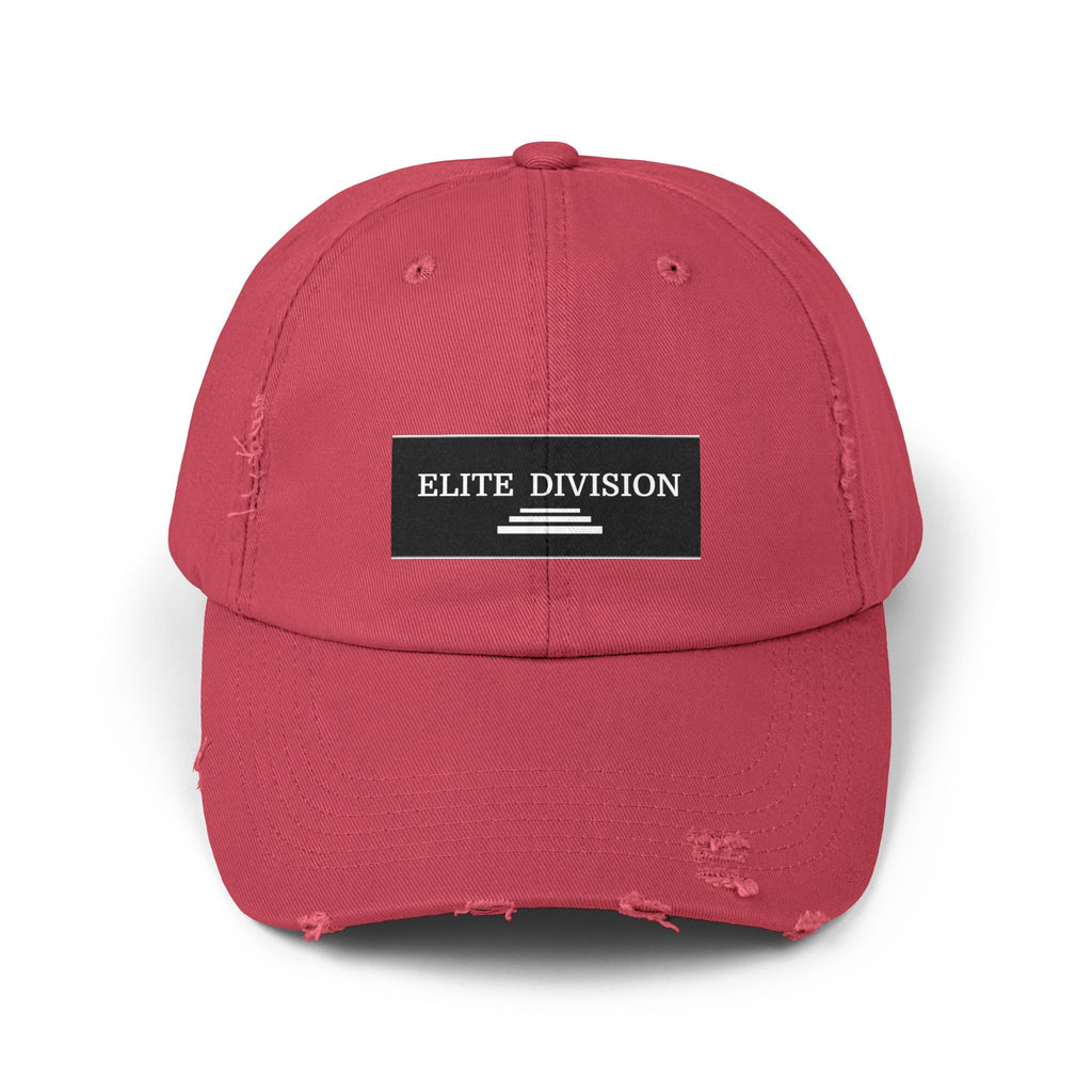 Elite Division Unisex Distressed Cap