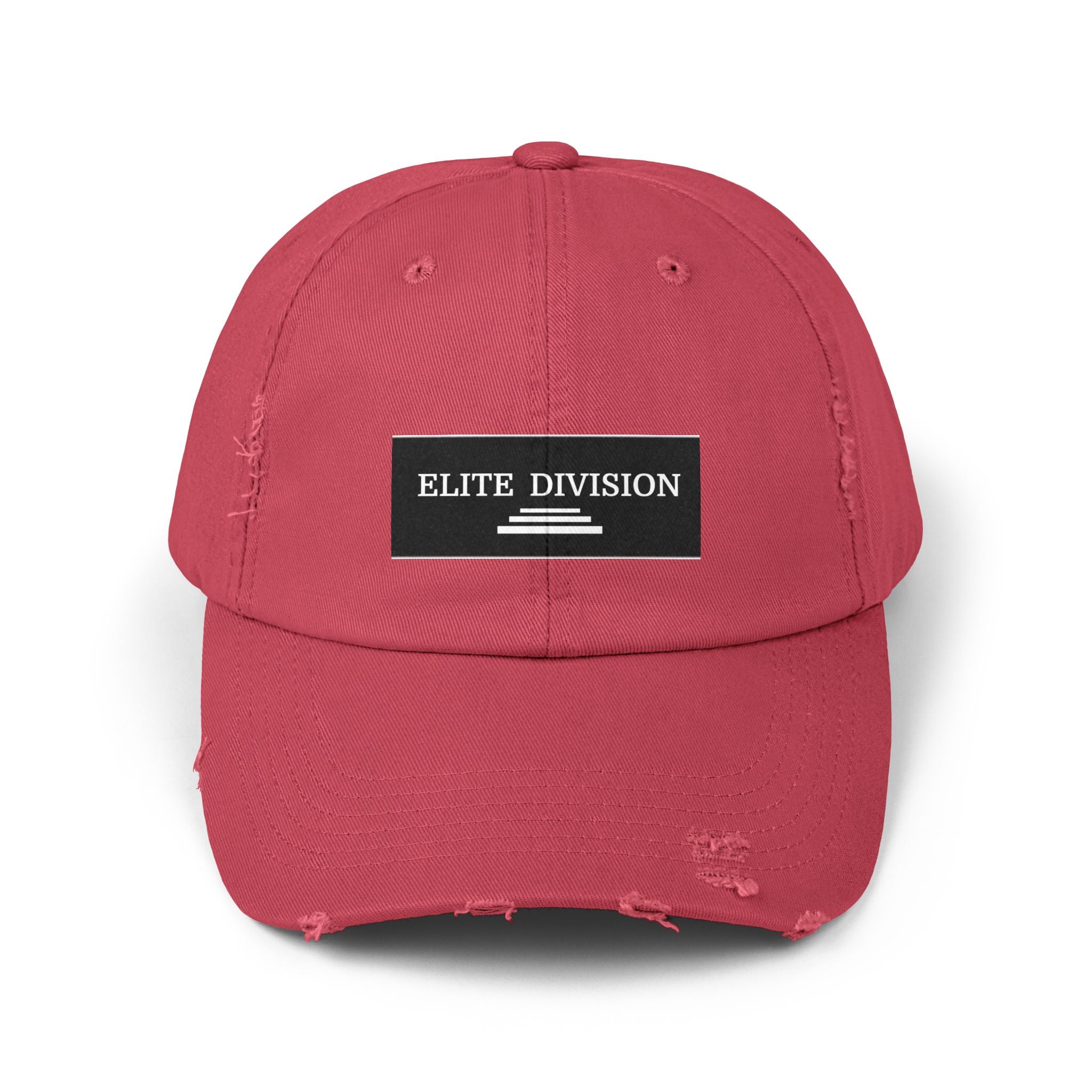 Elite Division Unisex Distressed Cap