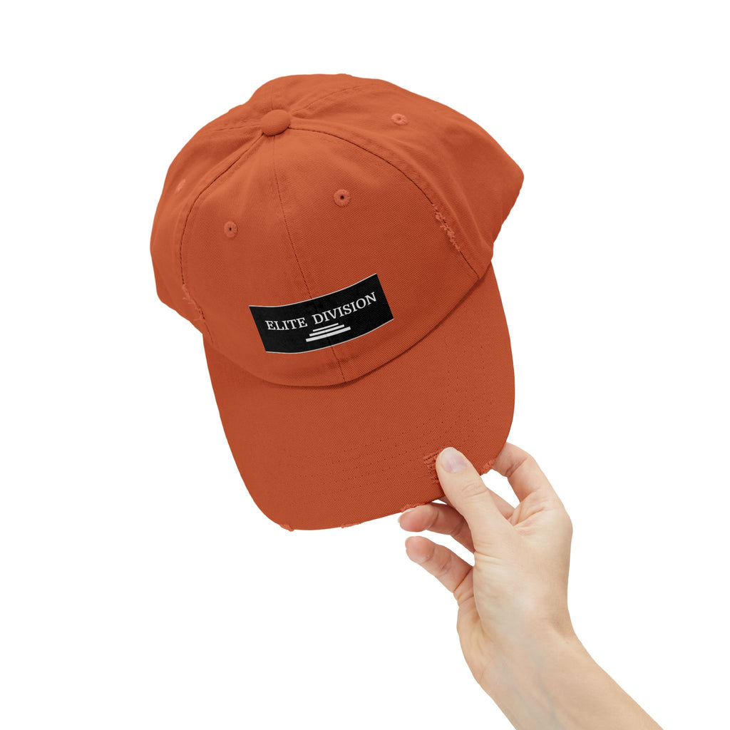 Elite Division Unisex Distressed Cap