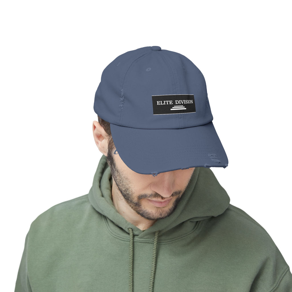 Elite Division Unisex Distressed Cap