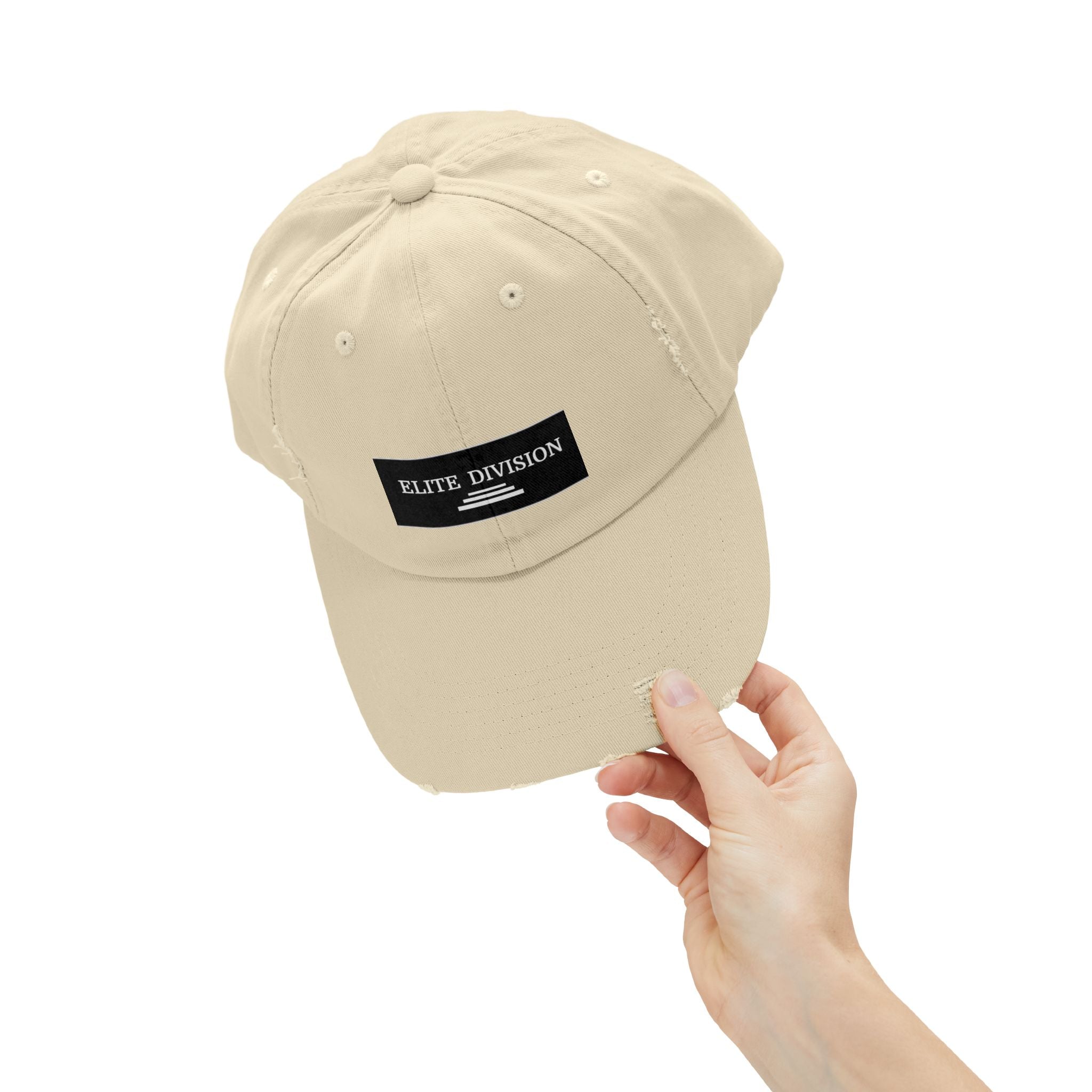 Elite Division Unisex Distressed Cap