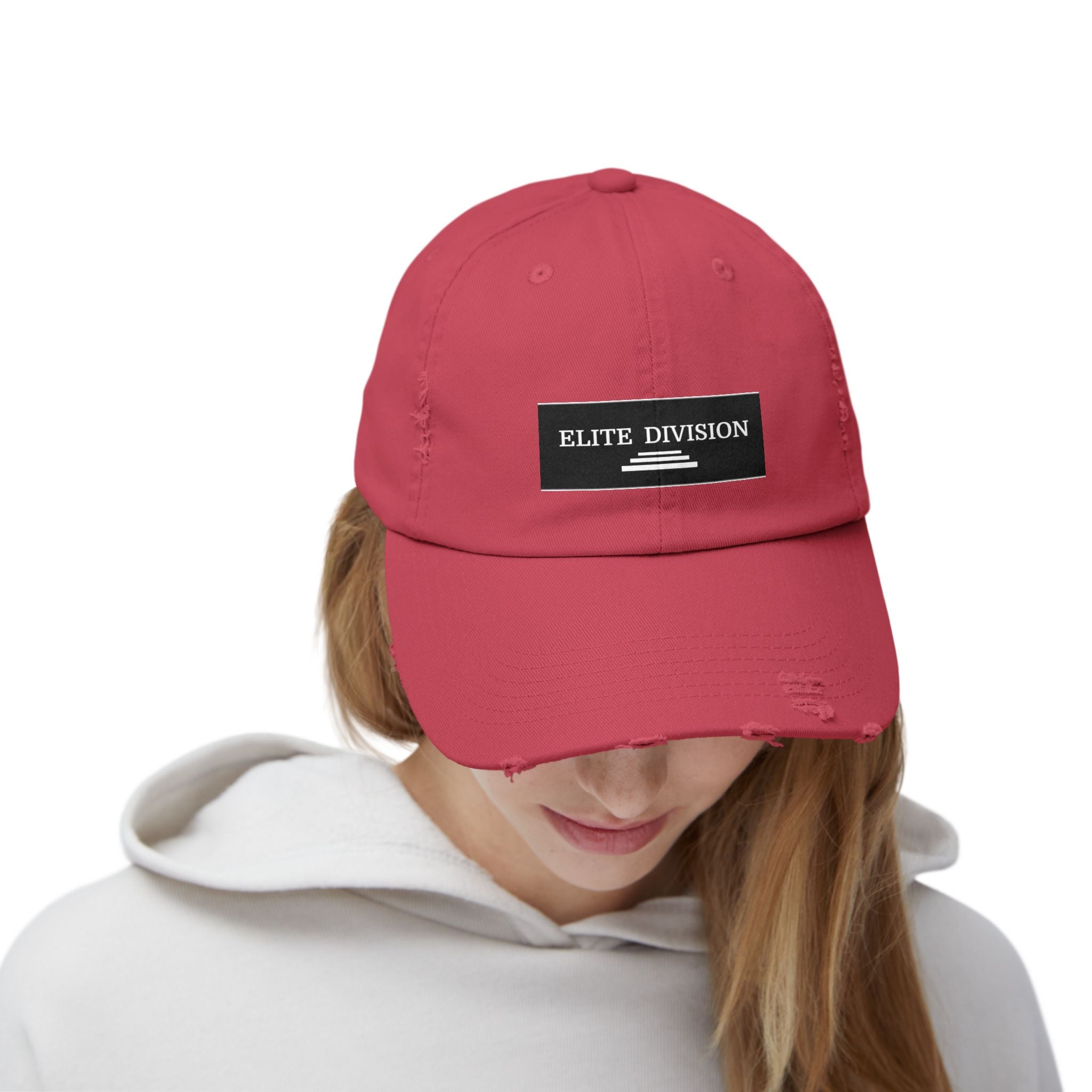 Elite Division Unisex Distressed Cap