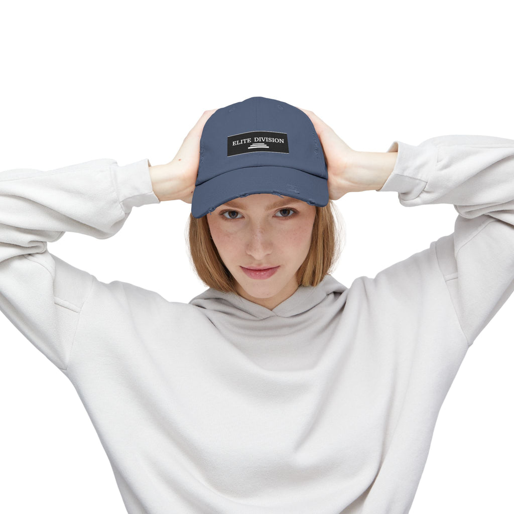 Elite Division Unisex Distressed Cap