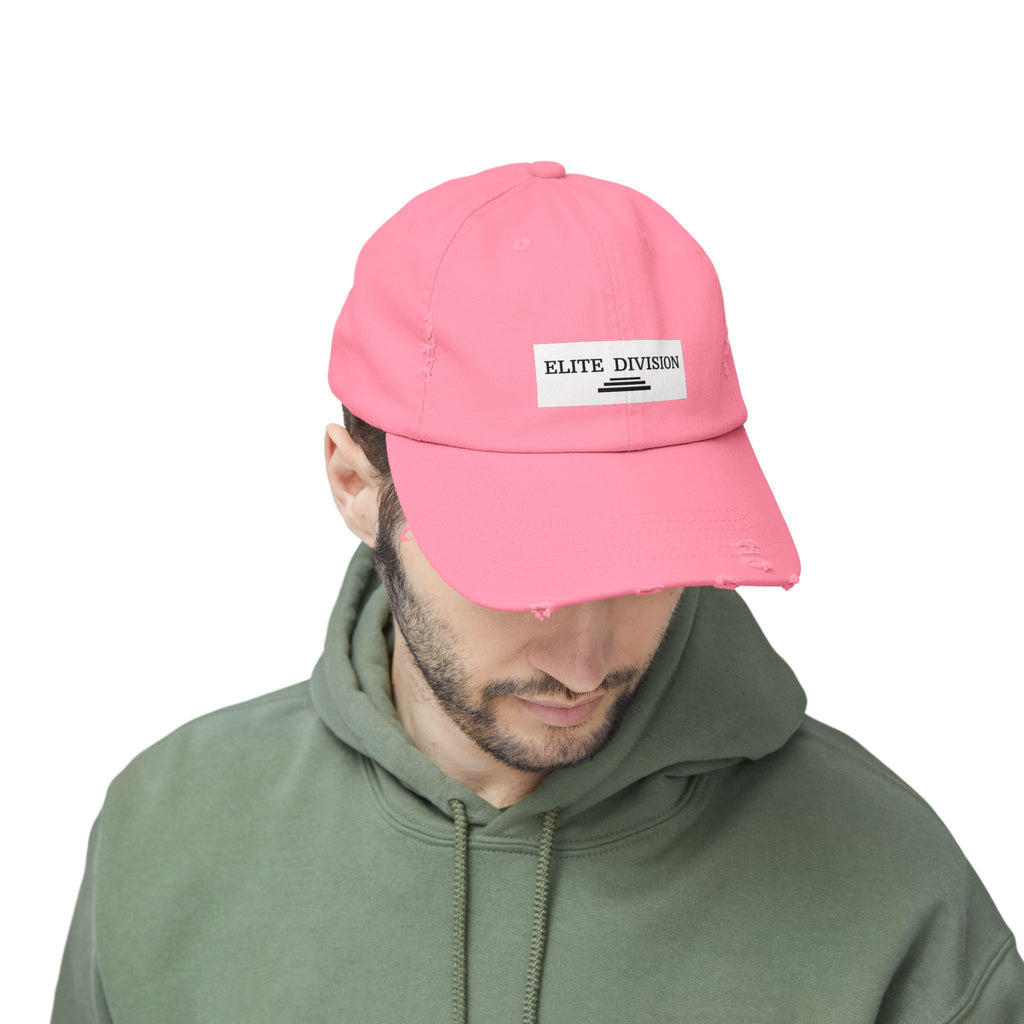 Elite Division Unisex Distressed Cap