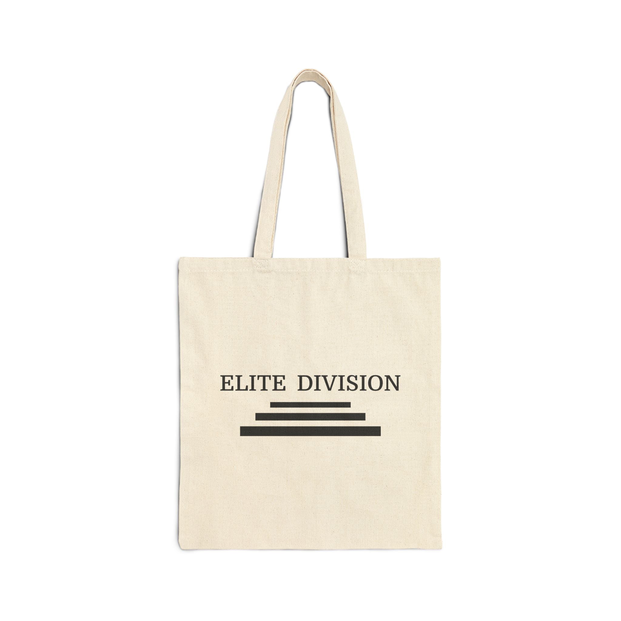 Elite Division Cotton Canvas Tote Bag