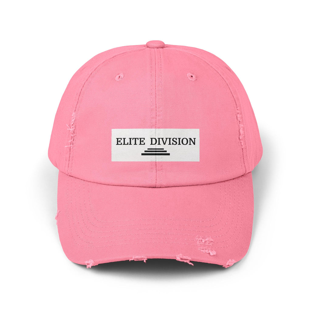 Elite Division Unisex Distressed Cap