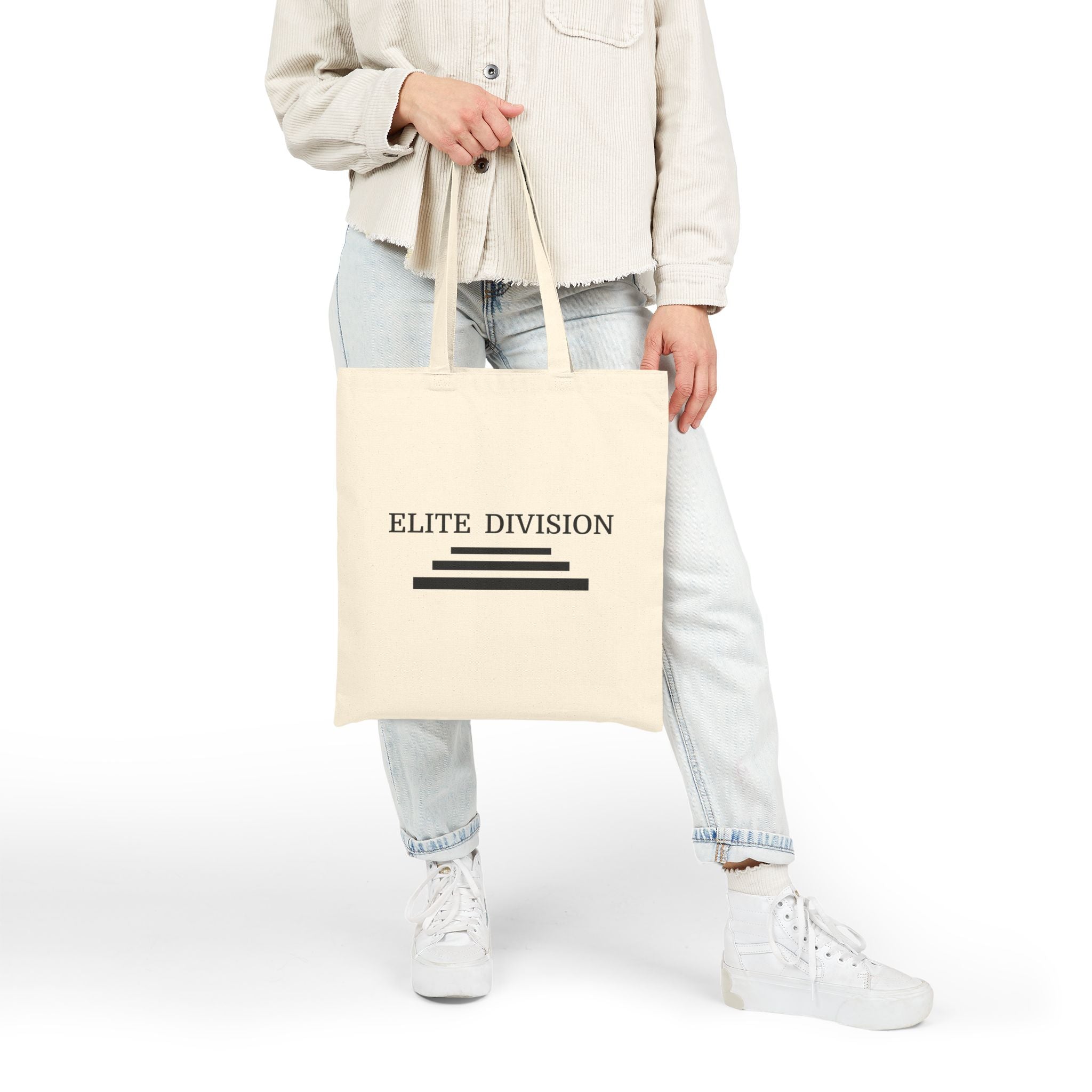 Elite Division Cotton Canvas Tote Bag