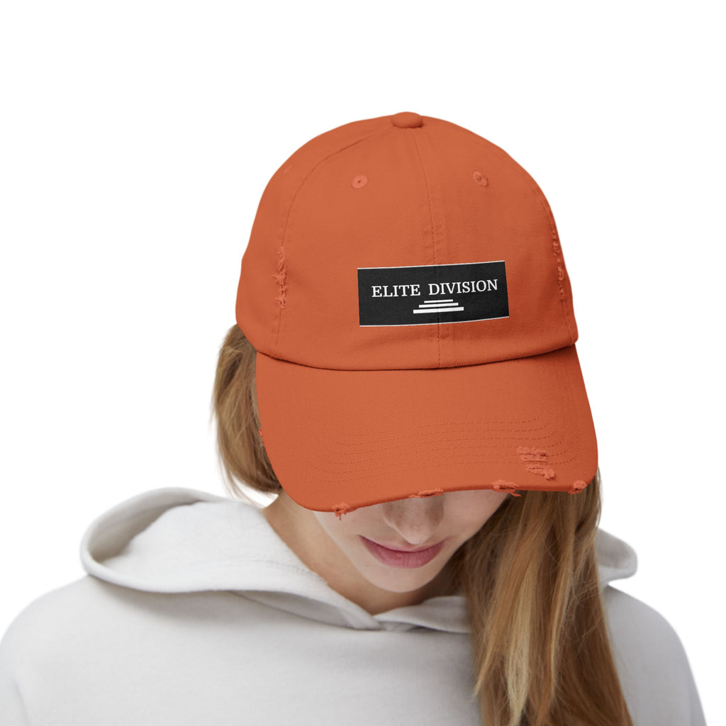 Elite Division Unisex Distressed Cap