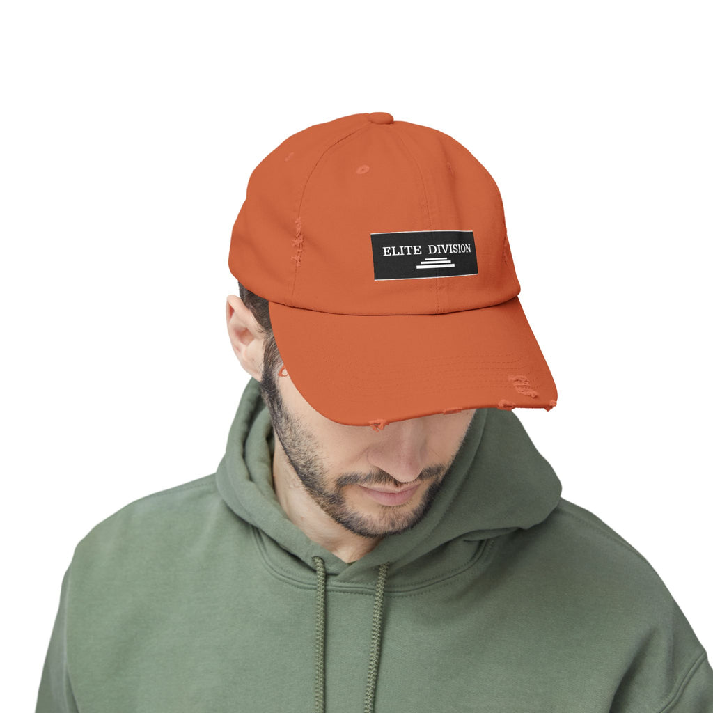 Elite Division Unisex Distressed Cap